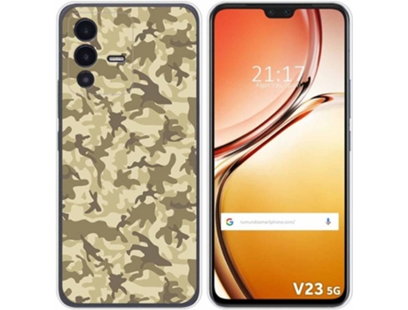 Carcasa para Vivo V23 5G TUMUNDOSMARTPHONE Dibujos Sand Camuflaje Multicolor