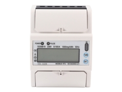 Medidor De Energía Electrónico Digital Multifunción Monofásico De 4 Polos Con Pantalla Lcd.