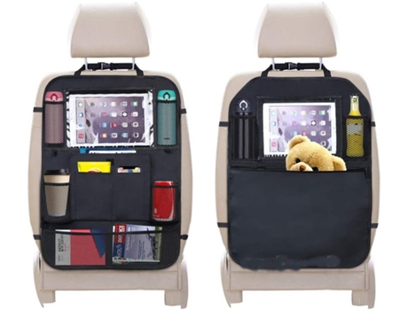Oxford Kick Mats Prot Fabric Organizador de asiento trasero de coche INF