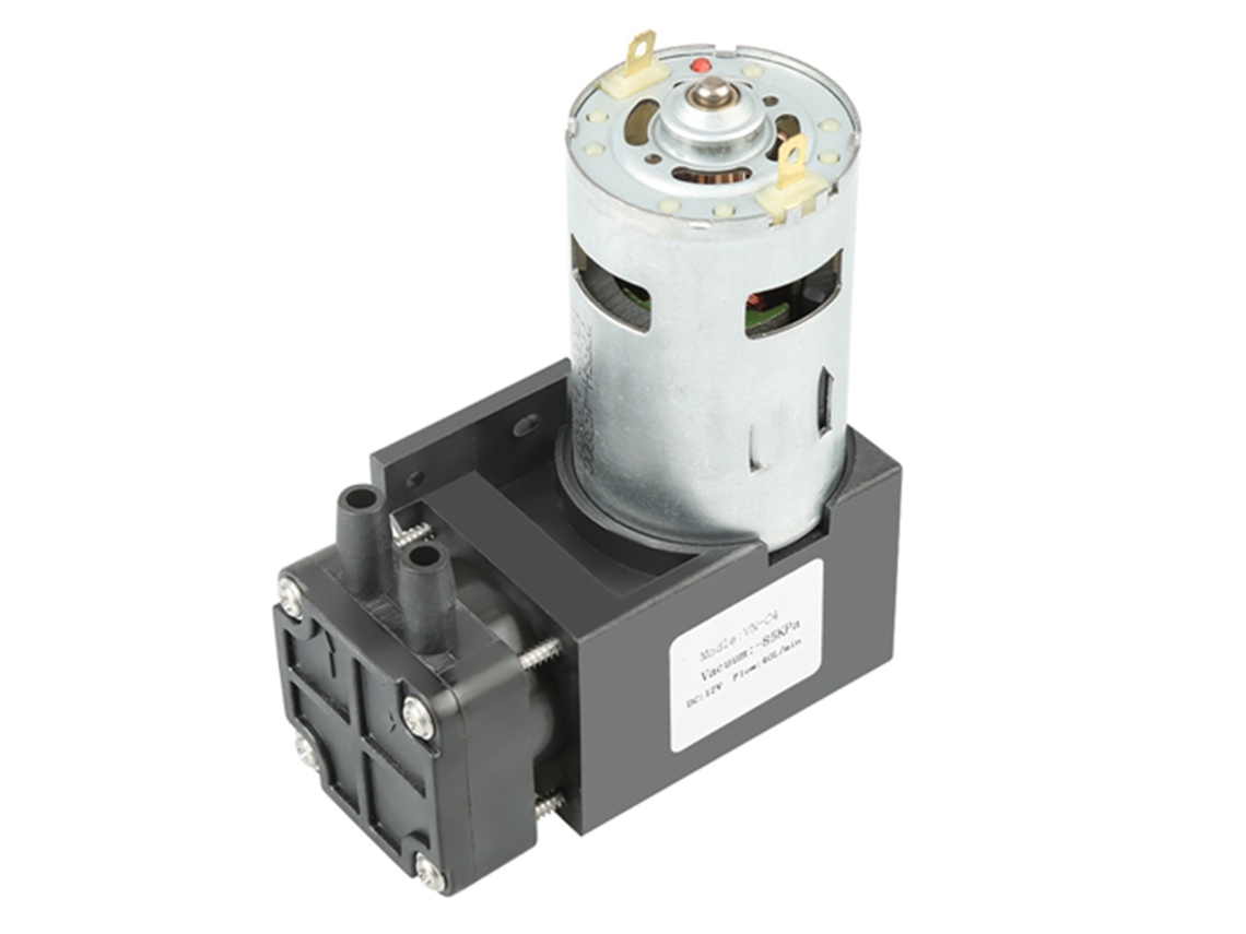 Minibomba de vacío no homologada, 12 V, 42 W, caudal 40 l/min, -85 kPa, 1 unidad, ideal para aplicaciones ligeras.