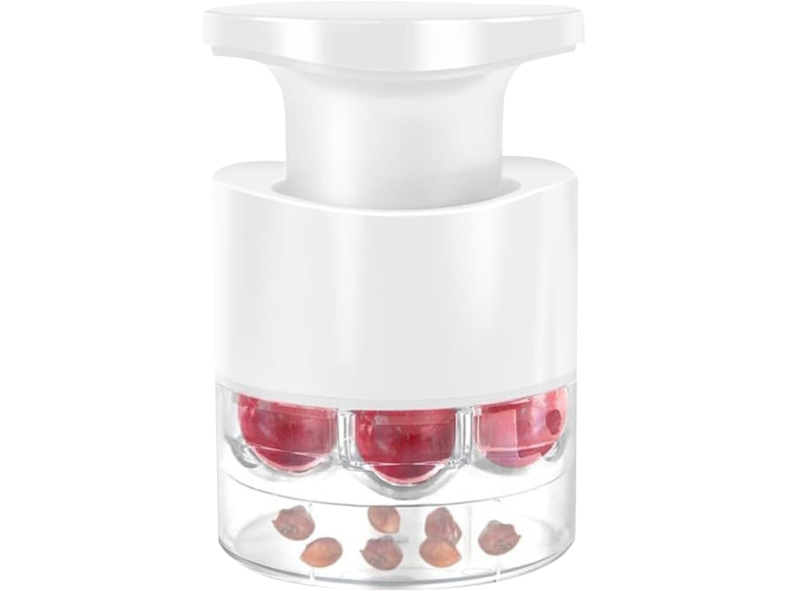 Extractor de huesos de cereza con 7 agujeros, utensilio de cocina portátil multifuncional para mermeladas Gokoco