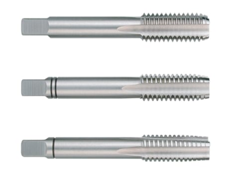 RUKO-230520-Juego de 3 machos para roscar a mano M DIN 352 HSS rectificados Rosca M52