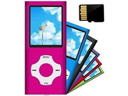 Reproductor De Música Mp3/mp4 Portátil Con Tarjeta Tf De 16 Gb, Compatible Con Música, Vídeo, Grabación De Voz Y Radio Fm.