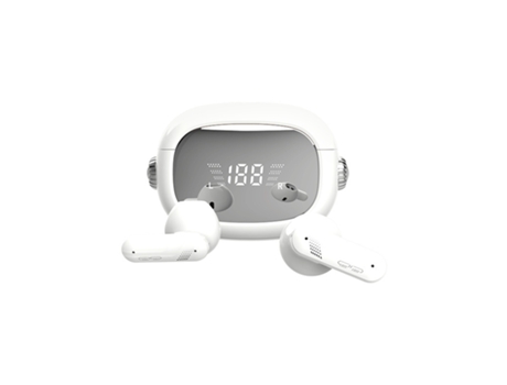 Auriculares Bluetooth 5.3, reducción de ruido ENC inteligente, 45 horas en espera, Blanco CHRONUS