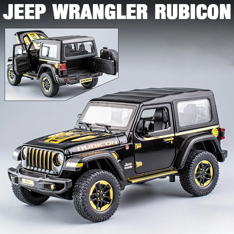 (preto) Miniatura De Carro Em Escala 1:20, Altamente Realista E Requintada, Feita De Liga Metálica Para Uso Off-road.