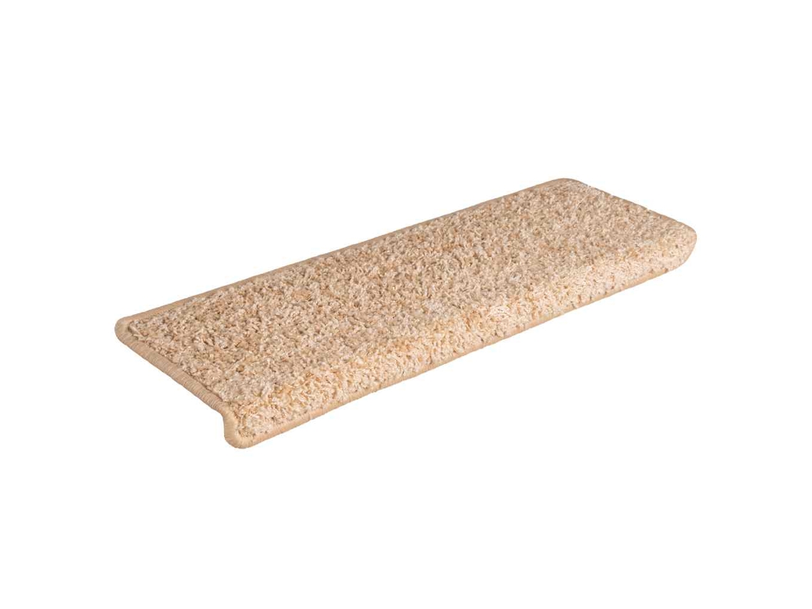 Alfombrillas Para Escaleras 30 Uds 65x21x4 Cm Borde Rectangular Dorado