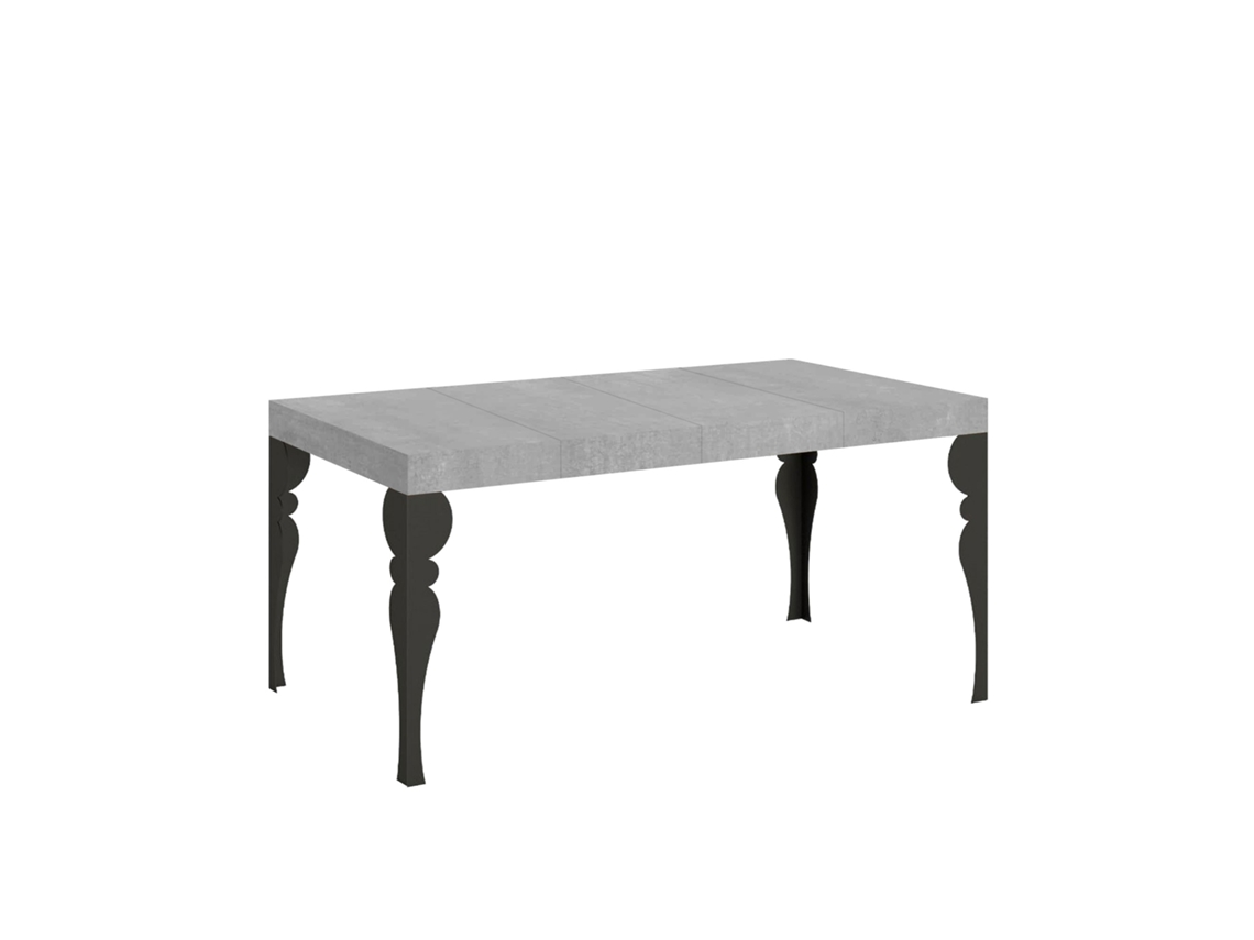 Mesa extensible Paxon Premium de 140/400 x 90 cm con patas color antracita. Itamoby