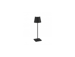 Lámpara de Mesa LED recargable y regulable Poldina Pro Black con batería de hasta 12 horas IP65 en exteriores ZAFFERANO