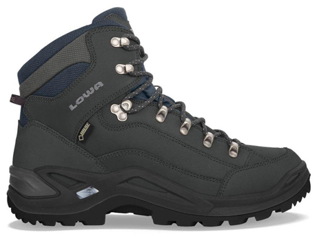 Botas para Hombre LOWA Renegade Goretex Mid Negro para Montaña (EU 42 1 / 2)
