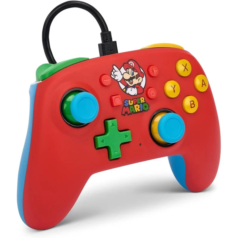 Mando con Cable Power A Nintendo Switch Nano - Mario Medley