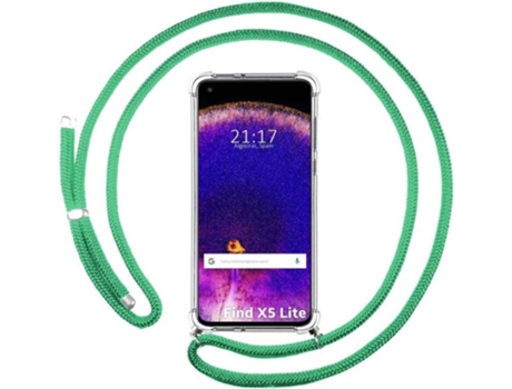 Carcasa para Oppo Find X5 Lite 5G TUMUNDOSMARTPHONE Colgante Verde