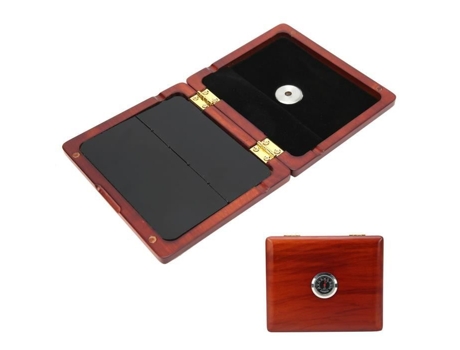 Accesorios de saxofón Caja de caña de clarinete de saxofón de madera maciza Caja de almacenamiento de contenedor de 5 cañas
