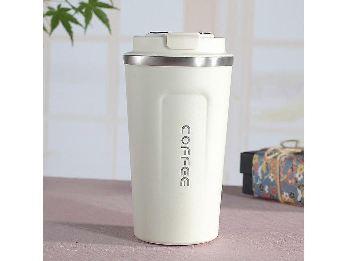 Versión inteligente, taza de café doble de acero inoxidable 304, termo para coche, termo de viaje para bicicleta eléctrica Ly