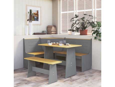 Banco de jardín VIDAXL Marrón Madera (151x118.5x85 cm)