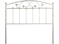 Cabecero de Forja FACTORY MUEBLES Manchego, Blanco Dorado Cama de 135 cm (140 cm x 125)