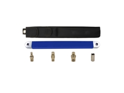 Juego De Llaves De Extensión Acodadas De Acero De Alto Carbono Con 3 Adaptadores Multifuncionales, Carraca Azul