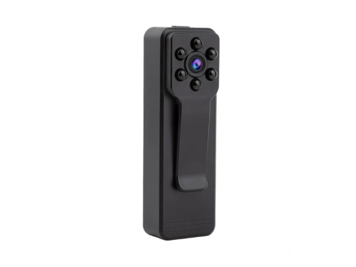Cámara corporal, minicámara digital 1080P con detección de movimiento, compatible con tarjeta TF Yizhood (negra)