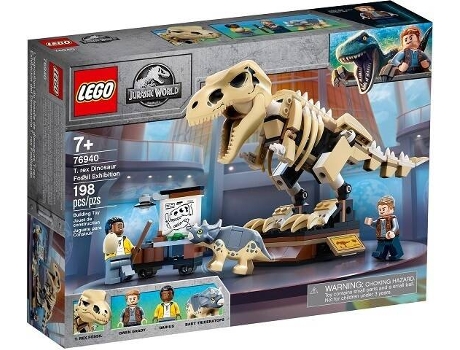 LEGO Jurassic World: Exposicion Del Dinosaurio T-Rex Fosilizado (Edad Mínima: 7 - 26x5,6x19 cm piezas)