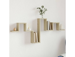 Estante Pared | Estante Flotante | Estantería Pared Madera Ingeniería Roble Sonoma 104,5x10x43 Cm