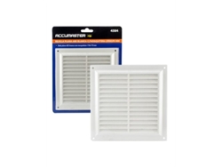 Rejilla de ABS blanca mate con mosquitera, 170x170 mm o 200x200 mm