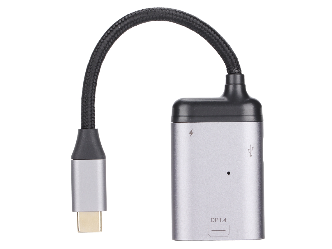Adaptador Usb-c A Mini Displayport Con Puerto De Carga Y Puerto De Datos Usb-c. Compatible Con 4k A 60 Hz.