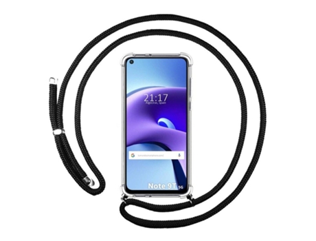 Carcasa Xiaomi Redmi Note 9T 5G TUMUNDOSMARTPHONE Colgante Negro