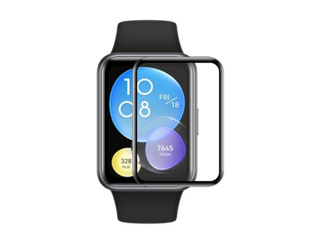 1 pieza para Huawei Watch Fit 2 ENKAY Hat-Prince 3D pieza de borde suave de cobertura total + película protectora de pantalla PMMA HD