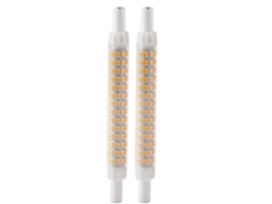 Bj-2 Peças De Lâmpada Led R7s 98led De Duas Pontas 118mm Regulável Luz De Inundação Quente 200-240v