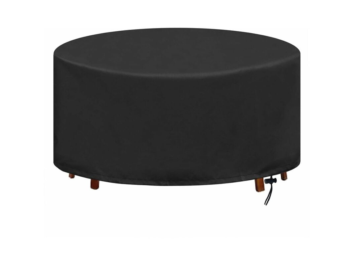 MEOIRUERY Cubierta Redonda para Mesa de Jardín en Lona Impermeable Anti-UV Oxford Resistente 128x71cm