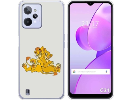 Carcasa para Realme C31 TUMUNDOSMARTPHONE Dibujos Leones Multicolor