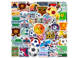 50 Pegatinas De Fútbol, Calcomanías De Dibujos Animados Para Maletas Para Decoración