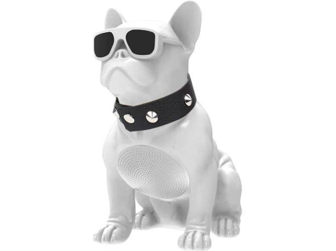 Minialtavoz KLACK Bulldog Bluetooth HD Inalámbrico (Blanco)