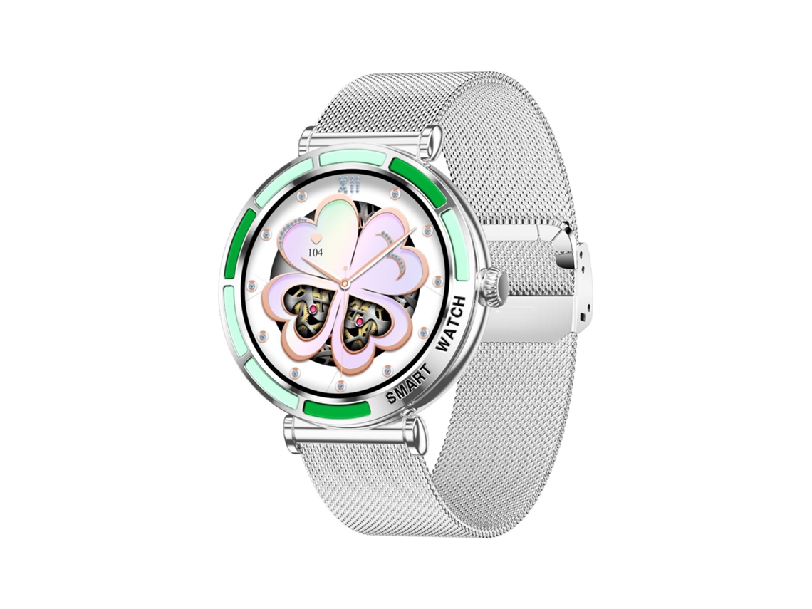 (acero Milano Plateado) Reloj Inteligente Para La Salud Femenina, Monitoreo Del Sueño, Llamadas Bluetooth