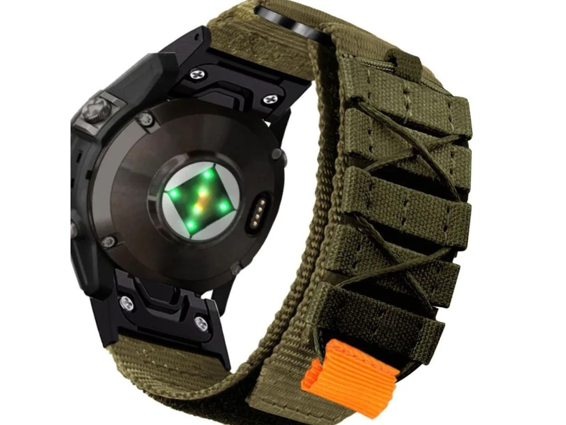 Correa Nylon Militar para Garmin Tactix Pro Edition Verde