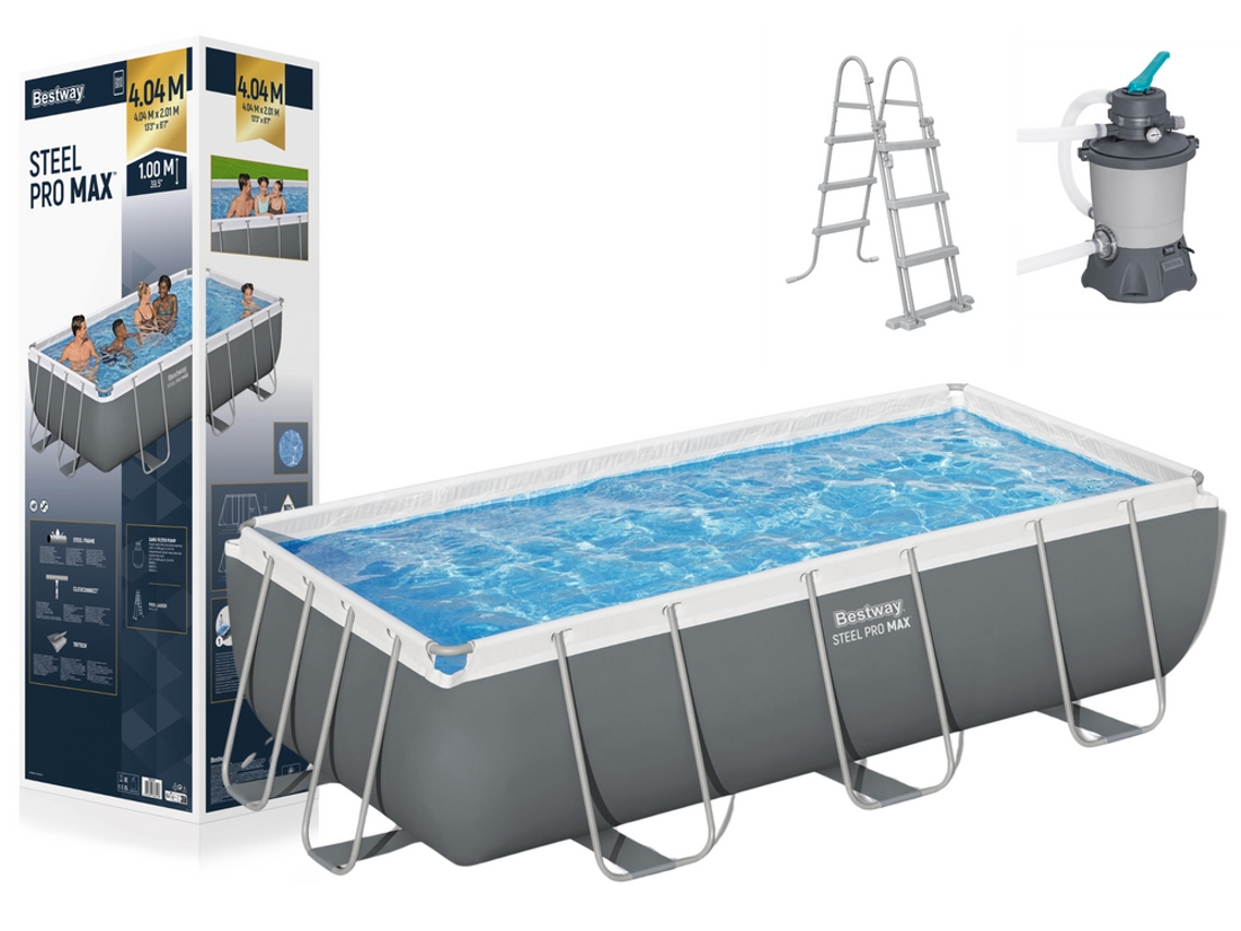 Piscina con estructura Bestway 56442 de 404 x 201 x 100 cm