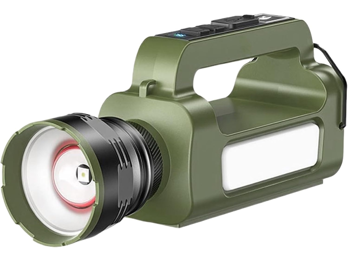 Linterna solar recargable para acampar | Potente foco para pesca, cortes de luz, actividades al aire libre, senderismo y uso doméstico. Gokoco