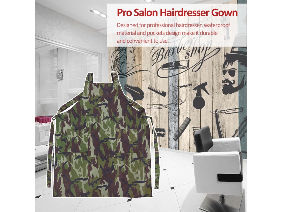 Capa Para Peluquería Barber Shop Impermeable Con Bolsillos Abrigo De Corte De Pelo Unisex Para Salón
