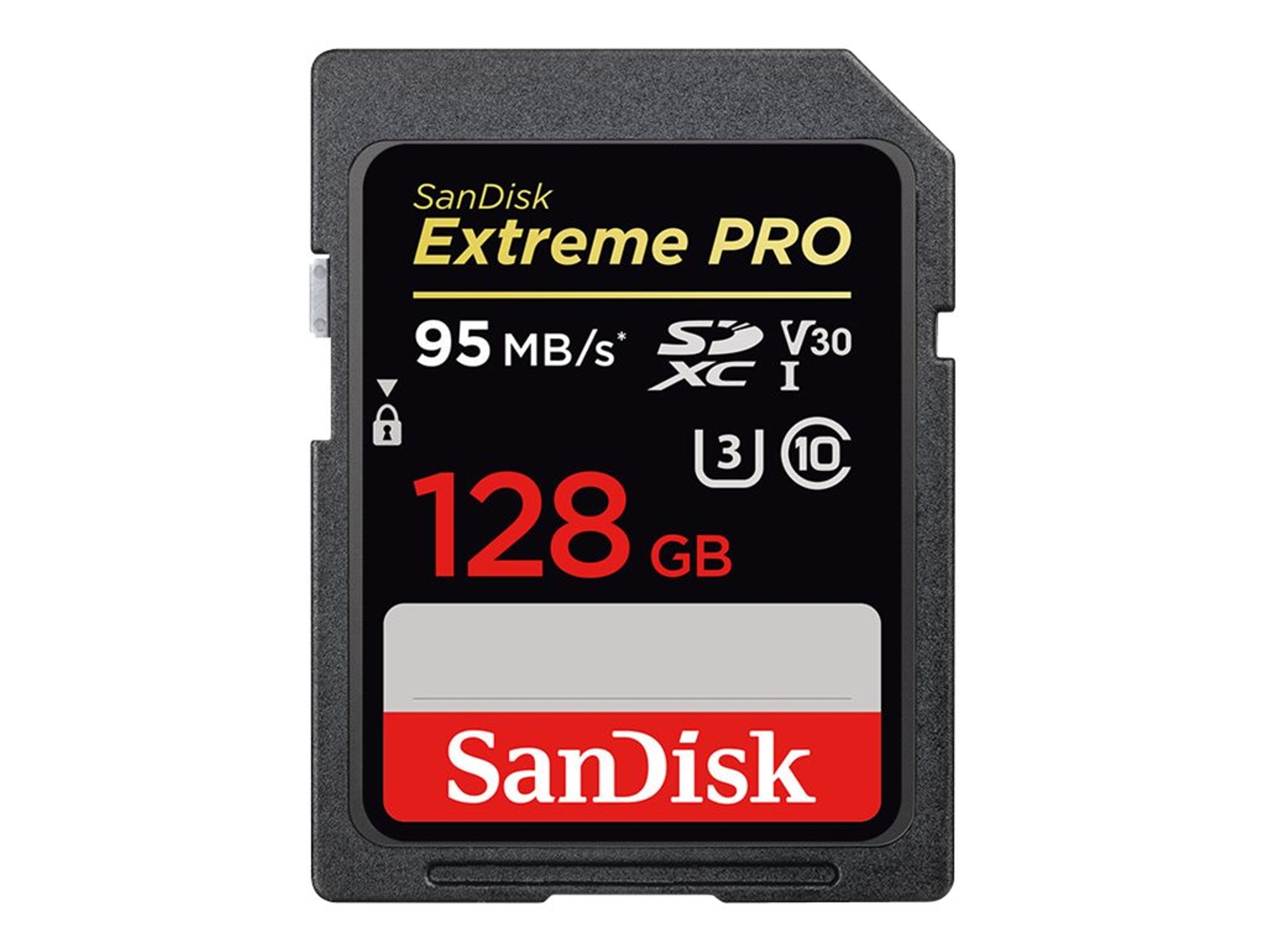 Tarjeta de memoria SDXC SANDISK Extreme Pro 128GB 95MB V30 U3