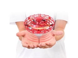 Pelota voladora flotante, mini dron boomerang, aeronave con sensor OVNI, juguete infantil (rojo) Cuich
