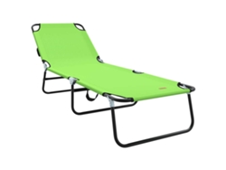 Maison Exclusive - Tumbona Plegable Verde 188 X 57 X 86,5 Cm Poliéster