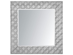 Espejo BELIANI Evettes de Acero Plateado 80x5x80