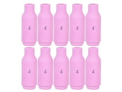 10 Peças De Bico Cerâmico 10n45 Para Soplete Tig Wp-17/18/26, Bico Cerâmico De Solda Tig