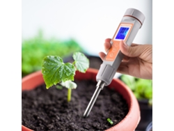 Medidor de suelo multifuncional 3 en 1 con certificación CE/TDS/Temperatura y pantalla trasera iluminada para invernaderos, jardines, granjas y huertos (sin marca).