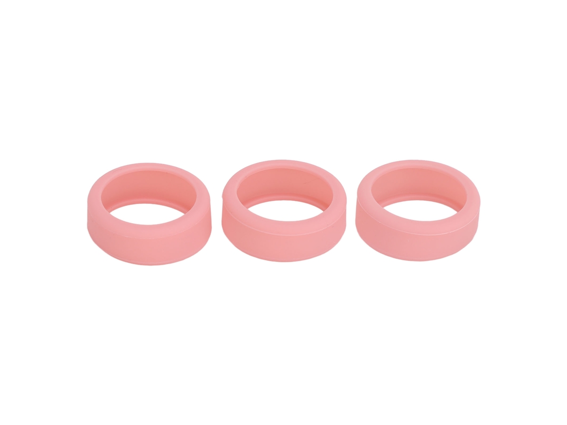 3pcs Funda De Silicona Para Anillo Inteligente Resistente A Rasguños Amigable Con La Piel Talla S Rosa Para Tamaños 6 7 8 9 10
