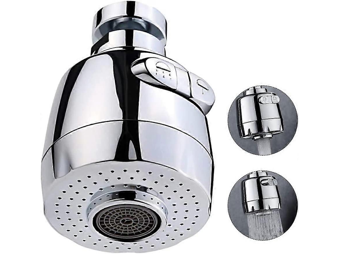 Aerador De Grifo Giratorio 360 Grados, 2 Modos De Regadera Ajustable Con Filtro (corto)