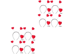 16 Piezas De Diademas Con Forma De Corazón, Pinzas Para El Cabello Para El Día De San Valentín, Cupido Miss Clothing