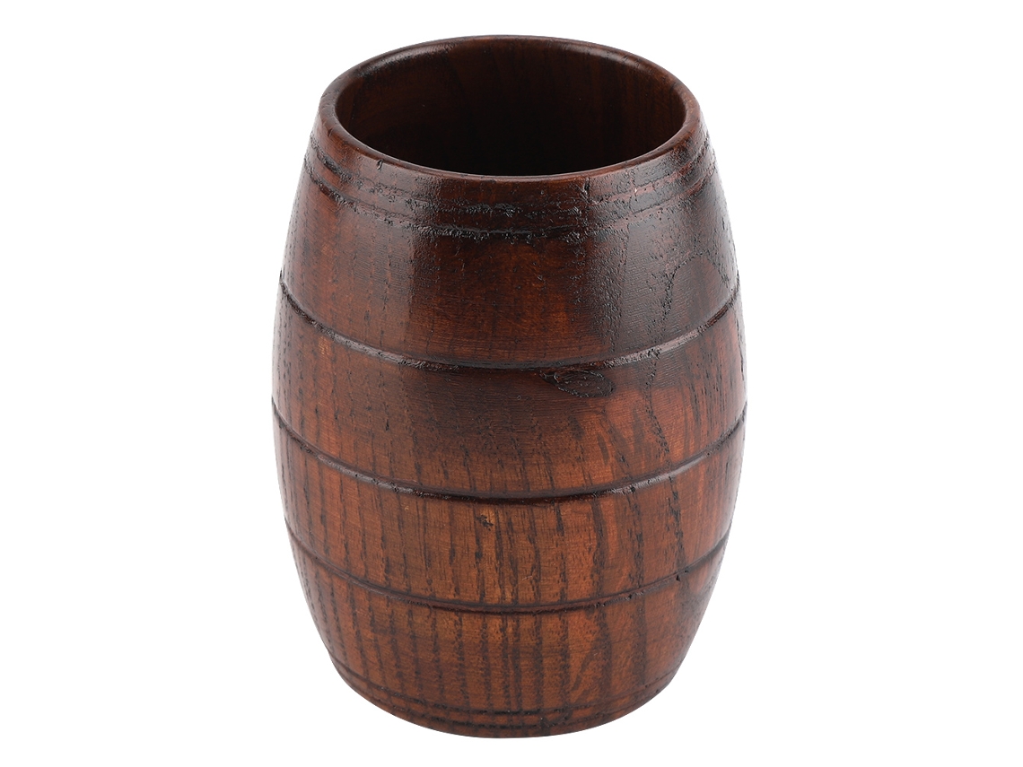 Jarra Retro De Madera Natural De Gran Capacidad Para Cerveza, Té, Leche Y Zumo.