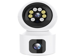 Cámara De Seguridad Doméstica De 8 Mp Con Doble Lente, Cámara Ip Para Interiores 4k Hd.