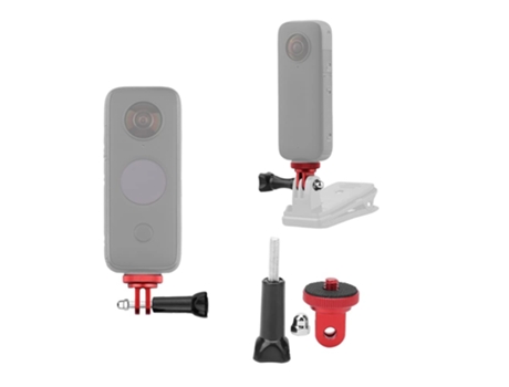 Adaptador de tornillo de 1/4 Soporte de brazo de extensión Aleación de aluminio para Insta360 One X / X2