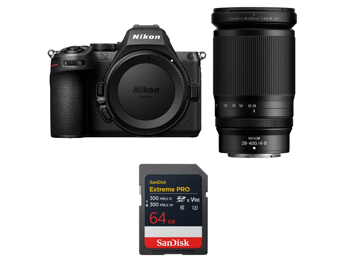 Nikon Z5 II + 28 400mm F/4 8 VR + 1 Sandisk 64GB Extreme Pro UHS II SDXC + Libro electrónico “20 consejos para fotos impresionantes”